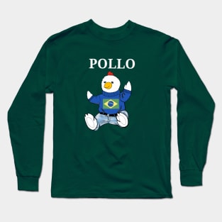 Pollo bear de Brazil Long Sleeve T-Shirt